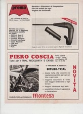 advertising Pubblicità  MARMITTE MOTO  PROMA 1977- P.COSCIA RICAMBI MOTO EPOCA
