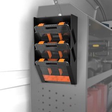 Van Shelving Storage Hanging Tote Kits,3 Plastic Storage Box w/1 Hang Holder NEW