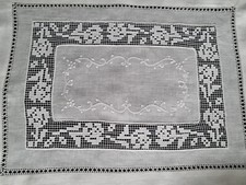 Set 3 centrini in puro lino