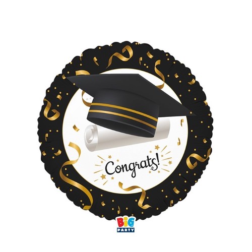 Pallone laurea nero - laurea, bianco