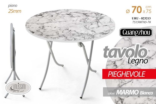 Tavolo tondo pieghevole - tavolo,