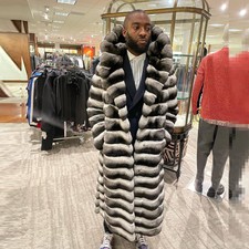 Cappotto uomo 130 cm cincillà