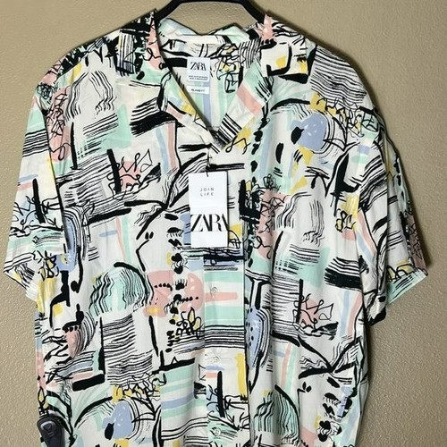 Nwt zara abstract print shirt - nwt,