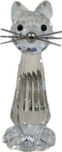 Swarovski crystal cat - crystal,