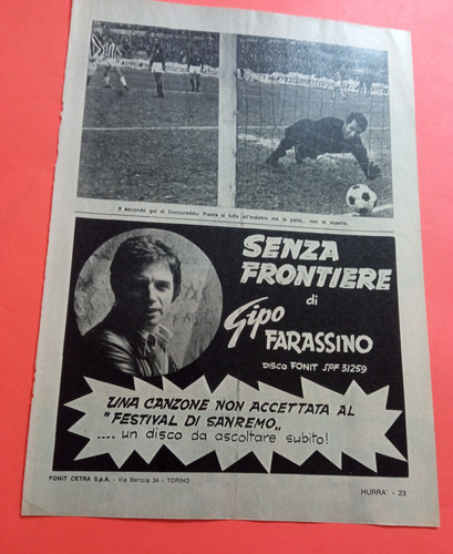 Pubblicita 1970 disco fonit - disco,