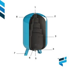 VASO ESPANSIONE KIT AUTOCLAVE IDROSFERA 24-50-100 LT CIMM