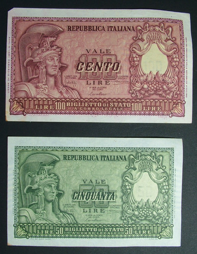 1951 italia e 100 lire - ,