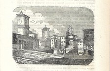 Stampa antica UDINE Piazza