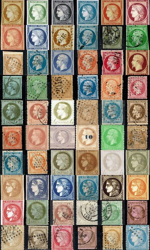 Timbres 1849 1871 n 1 - timbres, 1871.