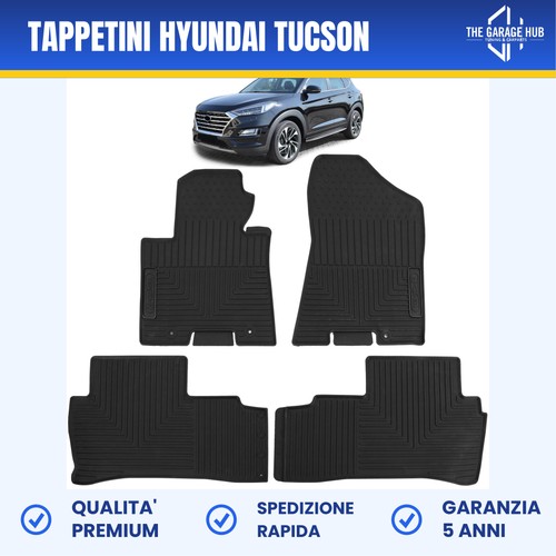 Tappetini gomma neri premium - gomma,