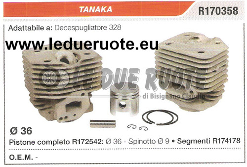 R170358 kit cilindro - r170358, pistone