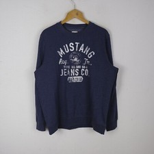 Felpa Mustang Uomo Taglia XL Comodo Casual Cotone Maniche Lunghe Pratico Man