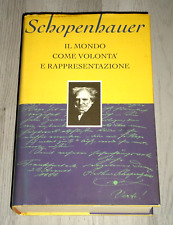 Schopenhauer "IL MONDO COME VOLONTA' E RAPPRESENTAZIONE" CDE Prima edizione 1993