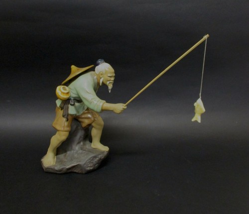 Statua pescatore orientale - pescatore,