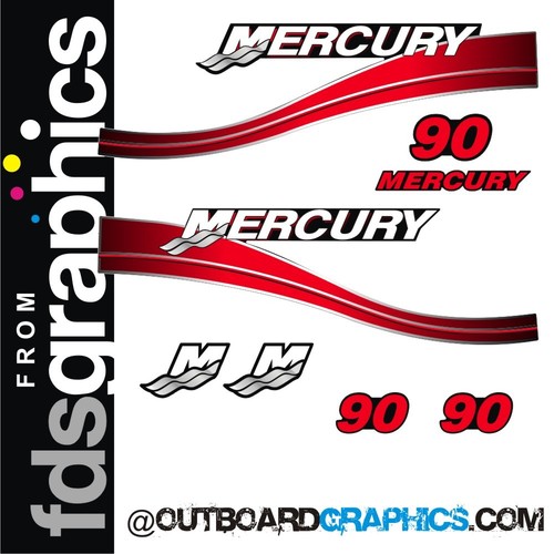 Mercury decalcomanie kit - 90, cv