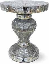 Tavolino laterale argento - tavolino,