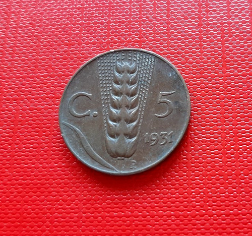 Pièce italie centesimi 1931 - italie, 5