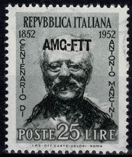 1952 TRIESTE A AMG-FTT CENT. NASCITA ANTONIO MANCINI 1 V. MNH MF126012
