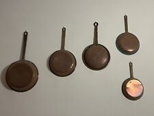 Set Di Varie Pentole +  2 Paioli  + Set Per Budino In Rame D'epoca