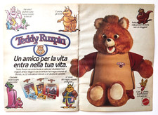 Pubblicita' Teddy Ruxpin Mattel Favole Storie Advertising Originale 1986 (T3)