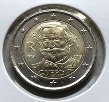 ITALIA 2013 200° ANNIVERSARIO NASCITA GIUSEPPE VERDI MONETA 2 EURO NUOVA FDC