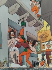 FRANCOIS VILLON OEUVRES 1943 JEAN DRATZ GRAVURES COULEURS VELIN CHIFFON NUMEROTE