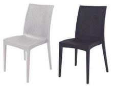 SEDIE RATTAN BISTROT ANTRACITE