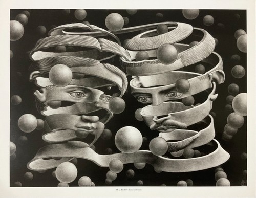 Escher haring dalì - c., (haring