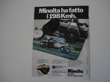 advertising Pubblicità 1977 MINOLTA SRT SR-T 100X