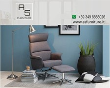 Poltrona Relax con pouf