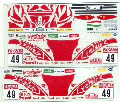 Decal fiat punto - punto, kitcar