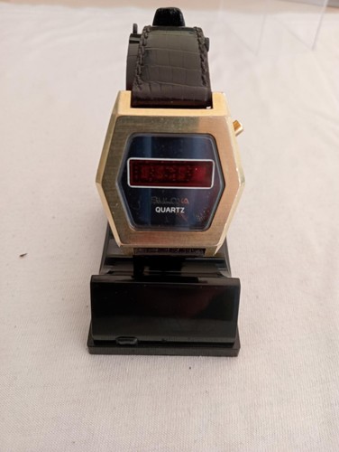 Bulova red led - bulova, watch