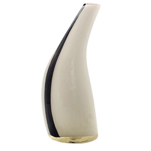 Vaso vetro curvo retrò con - retrò,