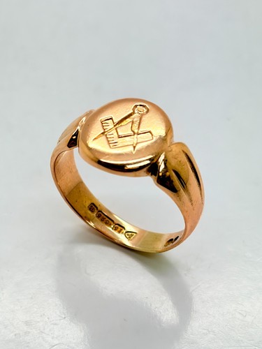 Anello con sigillo - , massonico