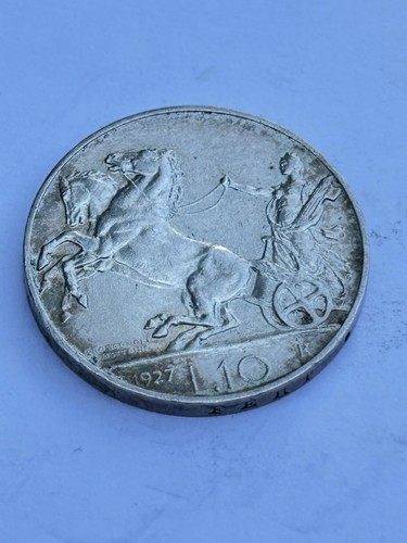 Moneta antica lire biga - lire,