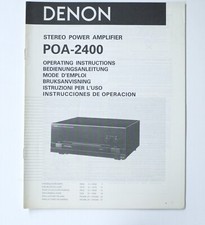 Originale DENON POA-2400 Power