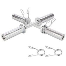 SET MANUBRI CORTI 2 BILANCIERI DA 50 CM BARRA PESI DIAMETRO 50 MM DUMBBELL