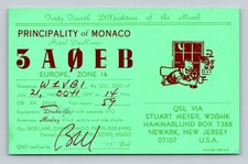 Radioamatore QSL 3A0EB Monaco