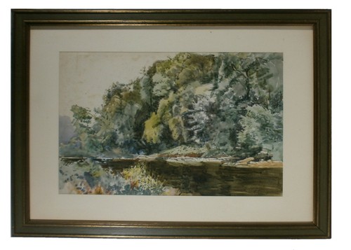 Quadro acquerello carta - su,