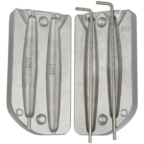 Stampo piombo pesca oliva - ,