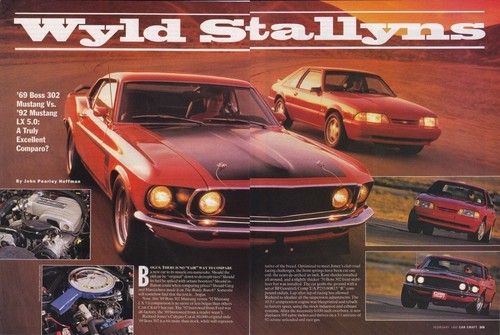 Ford mustang boss 302 1992 - boss, vs