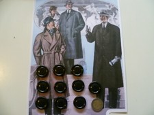 10 BOTTONI PLASTICA 4 FORI