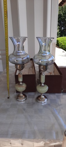 Coppia lampada argento 800 - argento,