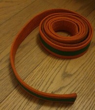 Cintura aracione-verde judo Dax rigida, per esperti