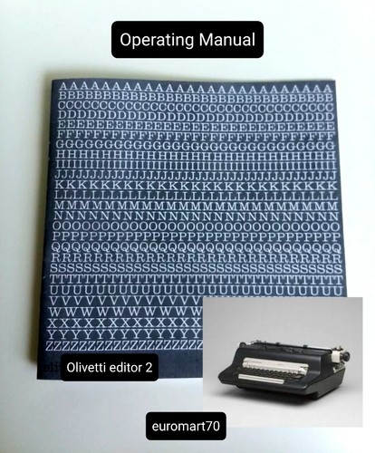Olivetti editor typewriter - olivetti,