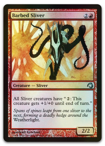 Barbed sliver - #18, (foil)