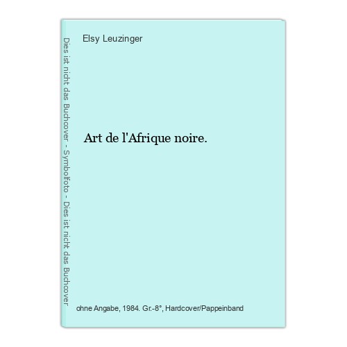 Art afrique noire - art, de