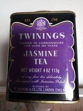 Scatola barattolo latta Twinings Jasmine Tea vintage