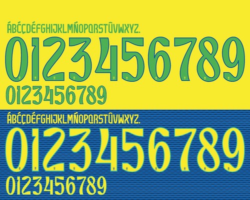Set nome numero per brasile - nome, e