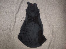 Abito lungo nero con spalline